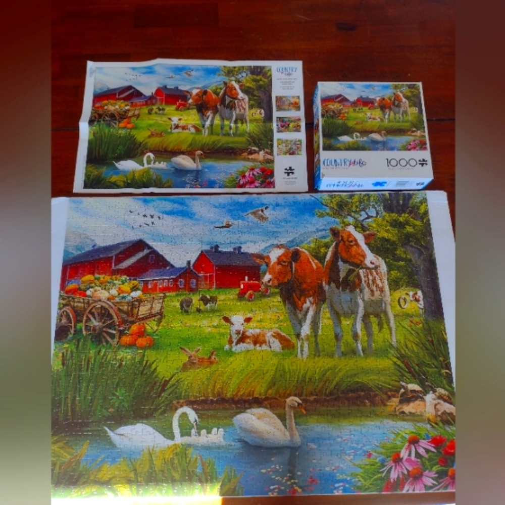 "A Day Out At The Farm 1000 piece puzzle